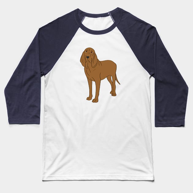 Bloodhound Baseball T-Shirt by Adastumae